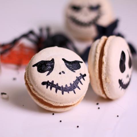 Macarons Jack Halloween