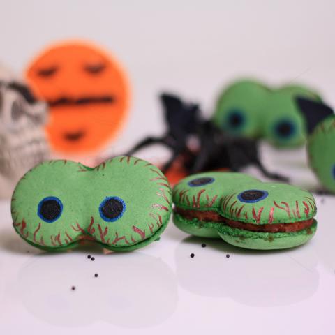  Macarons ochi Halloween