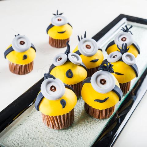 Mini cupcakes Crazy Minions