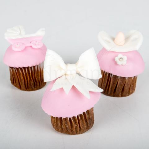 Mini cupcake botez elegant