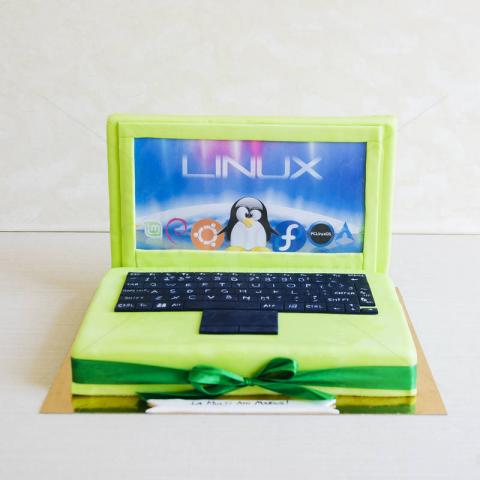 Tort Laptop Verde