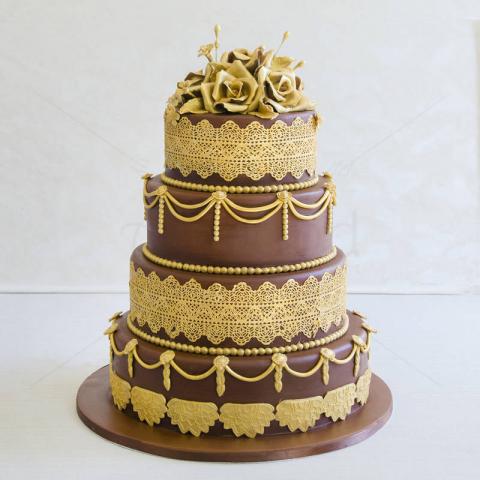 Tort Chocolate and Gold