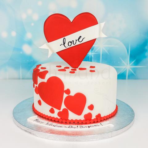 Tort Valentine s Day inima rosie