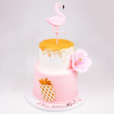 Tort flamingo