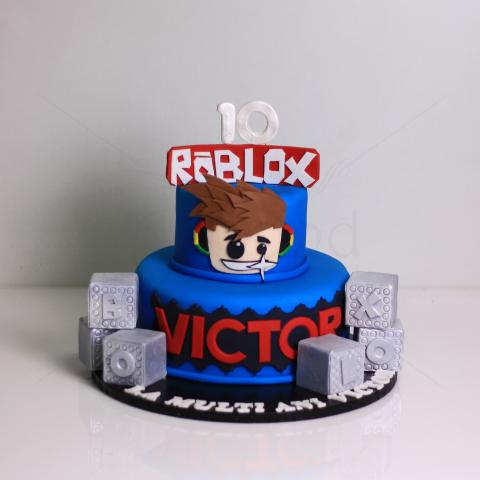 Tort Roblox albastru