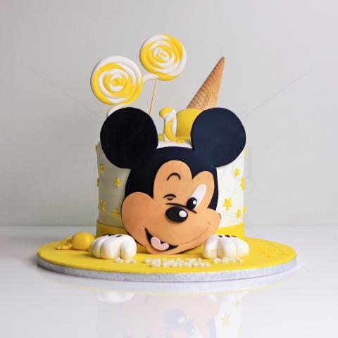 Tort Mickey Mousse galben