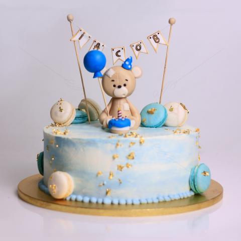 Tort Teddy Bear "Happy Birthday!"