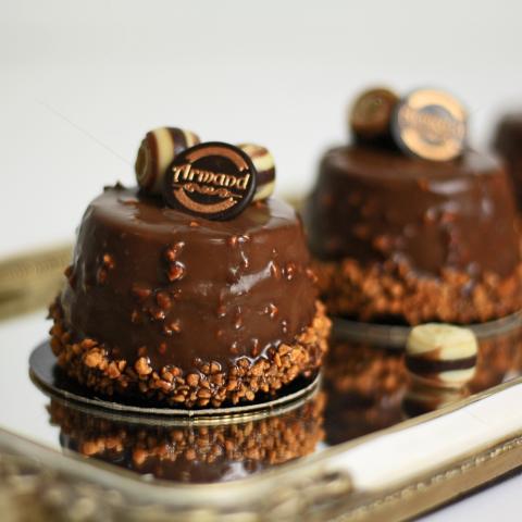 Mousse caramel cu insertie de bergamota