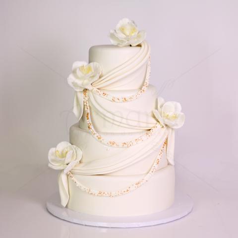 Tort Royal White And Gold