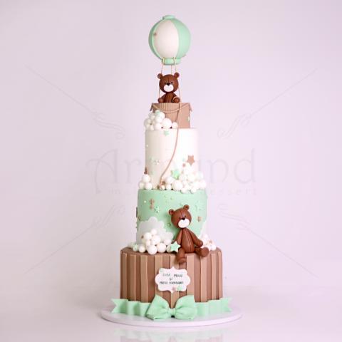 Tort Botez Cu Ursuleti si Balon
