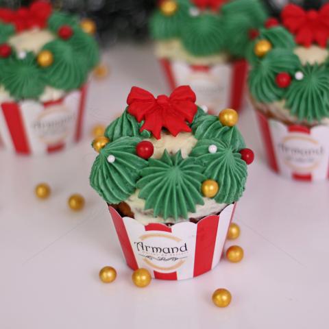 Cupcake frosting Coronita de Craciun