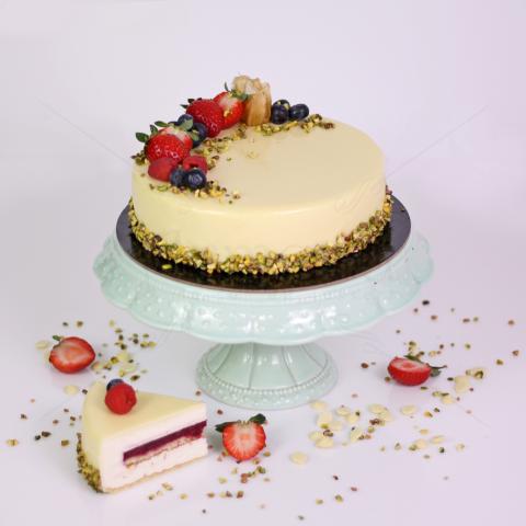 Tort Ciocolata Alba si Visine, Fara Zahar, Fara Faina