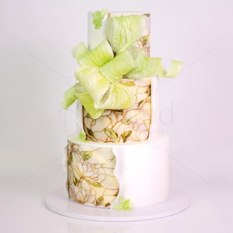Tort Personalizat Majestic Greenery