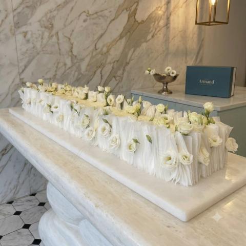 Long Wedding Cake
