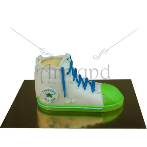 Tort Converse alb si verde