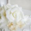 Tort de nunta Trandafiri albi si bentita maro-3