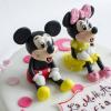 Tort Mickey si Minnie roz-2