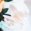 Tort de nunta Despicat cu flori-3