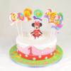 Tort Minnie Mouse cu acadele colorate-1