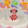 Tort Minnie Mouse cu acadele colorate-2