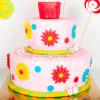 Tort Cupcake si acadele colorate-3