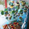 Candy bar Curcubeu pastelat botez-2