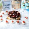 Candy bar Curcubeu pastelat botez-5