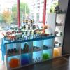 Candy bar Curcubeu pastelat botez-6