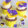 Cupcake flori Panselute-1