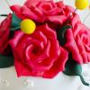 Tort nunta Buchet trandafiri rosii-2
