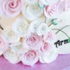 Tort nunta Crem mini trandafiri-2