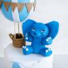 Tort Elefantel albastru si baloane-2