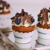 Cupcake Fructe de padure si ciocolata cu lapte-3