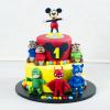 Tort Eroi in pijamale si Mickey Mouse-1