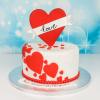 Tort Valentine s Day inima rosie-1