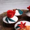 Colectie cupcake bujori si flori rosii-1