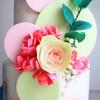 Tort Luxury de nunta cu flori si decoratiuni pastelate-3