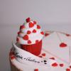 Tort cupcake inimioare rosii-2