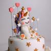 Tort Baby Unicorn cu stelute-2