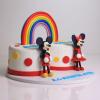 Tort curcubeu Minnie si Mickey-2