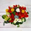 Aranjament floral Veselie in Culori in vas ceramic-2