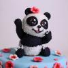 Tort Ursuletul Panda si flori de cires-2