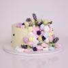 Tort in culori pastel si bezele -2