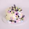 Tort in culori pastel si bezele -4