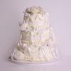Tort Frosting White Pearl si Bujori-1
