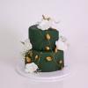 Tort Elegant Deep Green & Gold-1