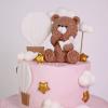 Tort Roz cu Ursulet si Baloane-2