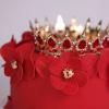 Tort Personalizat cu Coronita - Lady In Red-2
