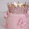 Tort Personalizat cu Coronita - Violet / Pink & Butterflies-4