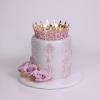 Tort Personalizat cu Coronita -Purple Queen-1